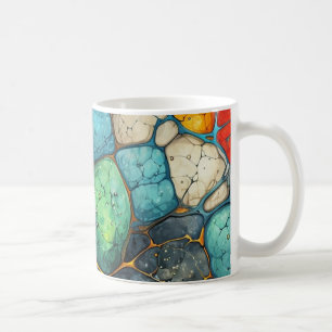 Mug couleurs marbrées