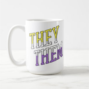 Mug Couleurs non binaires Ils Elles