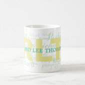 Mug couleurs pastel clair monogramme clair (Centre)
