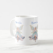 Mug Couleurs pastel de l'ange magique fée (Devant gauche)