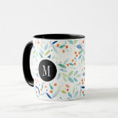 Mug Couleurs Pastel Délicat Motif Floral (Devant gauche)
