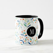 Mug Couleurs Pastel Délicat Motif Floral (Devant droit)