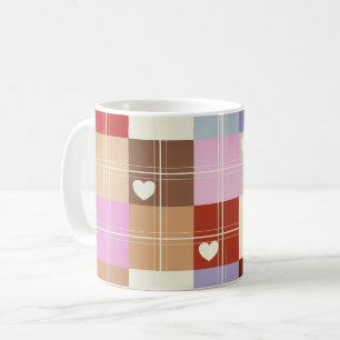 Mug Couleurs, Plaques Et Coeurs vintages