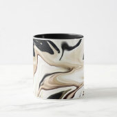 Mug Couleurs rétro élégantes abstraites texture fluide (Centre)