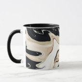 Mug Couleurs rétro élégantes abstraites texture fluide (Gauche)