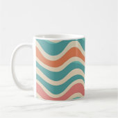 Mug Couleurs rétro Vague Boho Style Motifs Abstraits (Gauche)