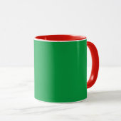 Mug Couleurs Vert Et Rouge Combo (Devant droit)