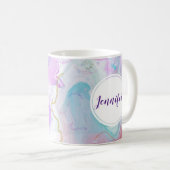 Mug Couleurs violettes, vertes, roses, élégantes (Devant droit)