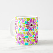 Mug Couleurs Vives Florales (Devant gauche)