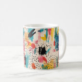 Mug Couleurs vives Motif Abstrait (Devant droit)