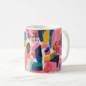 Mug Couleurs vives Motif Abstrait (Devant droit)