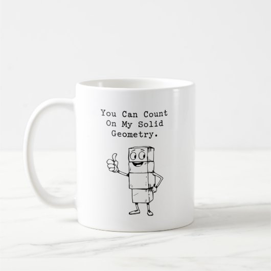 Mug Count On My Solid Geometry Reliable Math Humor (Gauche)