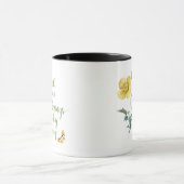 Mug Count your blessings - vintage Yellow poppy (Centre)
