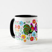 Mug Country Chic Coloré Rooster Motif (Devant gauche)