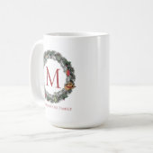 Mug Country Christmas Wreath Family Photo (Devant gauche)