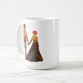 Mug Country Cowboy & City Girl Silhouette (Devant gauche)