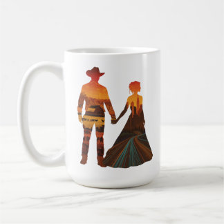 Mug Country Cowboy & City Girl Silhouette