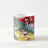Mug Country japonaise Cats, Utagawa Kunitoshi (Centre)