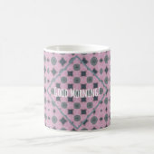 Mug Country Purple Pattern Shapes Custom Text (Centre)