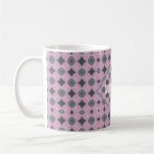 Mug Country Purple Pattern Shapes Custom Text (Gauche)