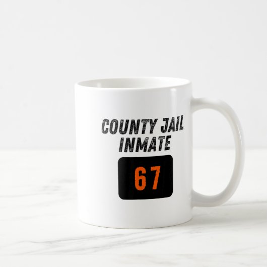 Mug County Jail Prison Inmate 67 Halloween Funny Mens  (Droite)