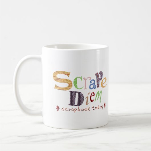 Mug Coup de racloir Diem (Scrapbooking) (Gauche)