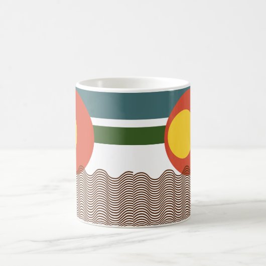 Mug Coup de soleil Abstrait (Centre)