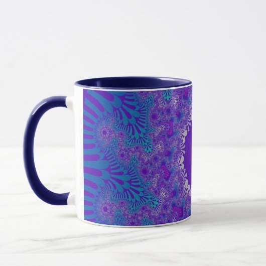 Mug Coup de soleil de pureté bleue (Gauche)