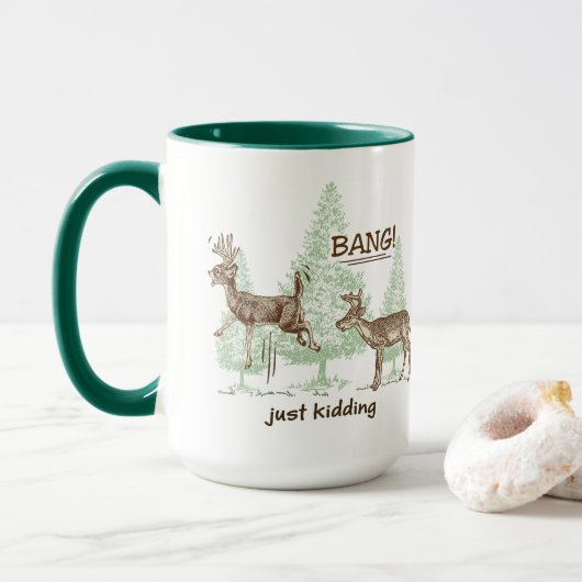 Mug Coup ! Juste badinant ! Chasse de l'humour (Avec donut)