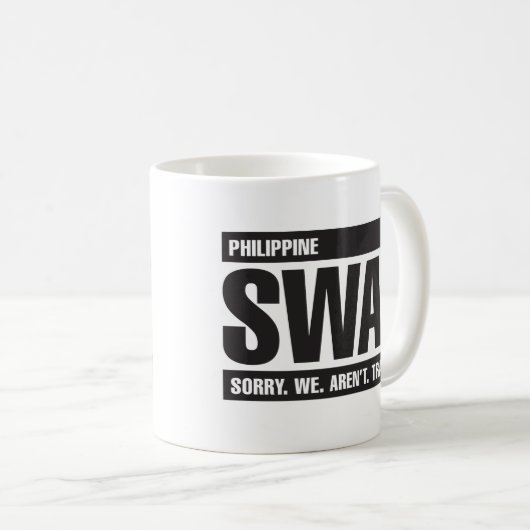 Mug COUP philippin - noir (Devant droit)
