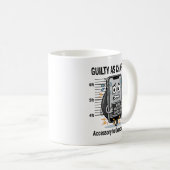Mug Coupable comme accusé – Pun amusant sur le télépho (Devant droit)