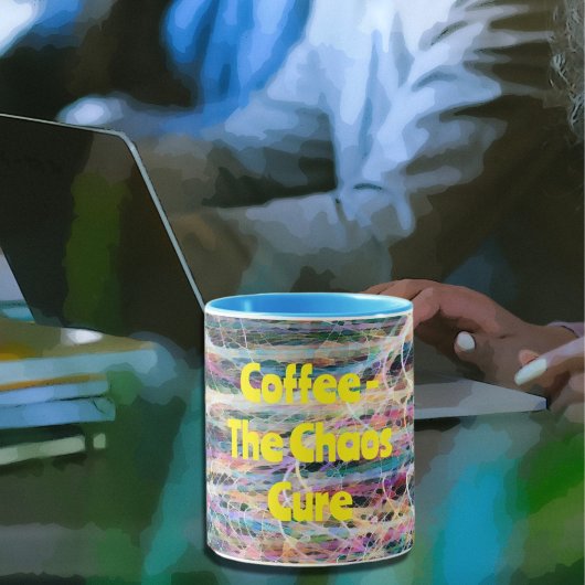 Mug Coupe Abstraite de café-café Chaos pour l'art
