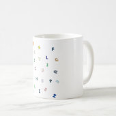Mug Coupe Alphabet (Devant droit)