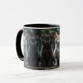Mug Coupe Amoureux des chats - sombre (Devant gauche)