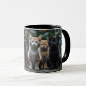 Mug Coupe Amoureux des chats - sombre (Devant droit)