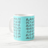 Mug Coupe asl-alphabet (Devant gauche)