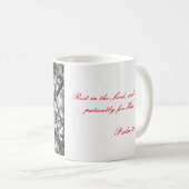 Mug Coupe avec Cardinal avec Écriture (Devant droit)