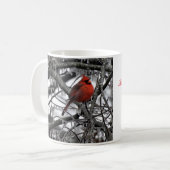 Mug Coupe avec Cardinal avec Écriture (Devant gauche)