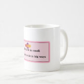 Mug Coupe avec citation "Aimer le Seigneur de petites  (Devant droit)