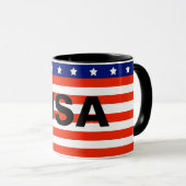Mug Coupe avec drapeau américain (Devant droit)