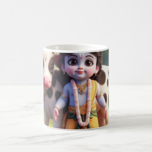 Mug Coupe avec petit krishna. (Centre)