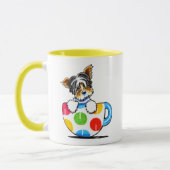 Mug Coupe Biewer Yorkie Polka Dot (Gauche)