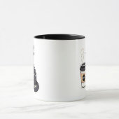 Mug Coupe Black Amoureux des chats de pause café (Centre)