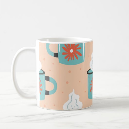 Mug Coupe bleu clair Motif sans voile. (Gauche)