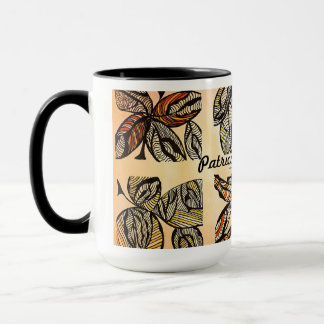 Mug Coupe Brown de café feuille