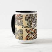 Mug Coupe Brown de café feuille (Devant gauche)
