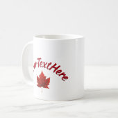 Mug Coupe Canada Musiques Custom Canada Maple Leaf Sou (Devant gauche)