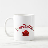Mug Coupe Canada Musiques Custom Canada Maple Leaf Sou (Gauche)