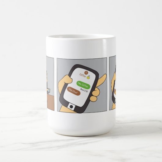 Mug Coupe Cartoon Coffee (Centre)