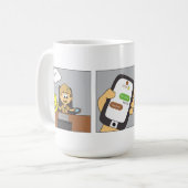 Mug Coupe Cartoon Coffee (Devant gauche)